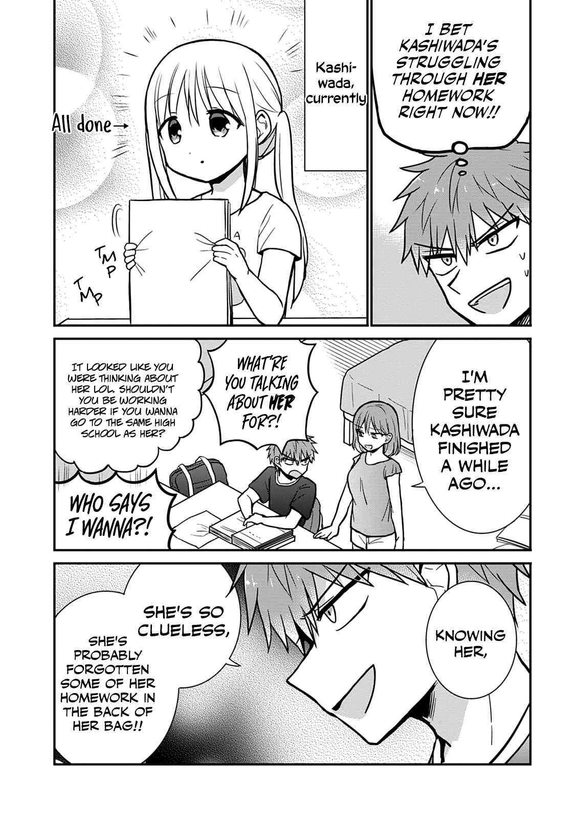 Page 2 Chapter 37.5 Kao ni Denai Kashiwada-san to Kao ni Deru Oota-kun