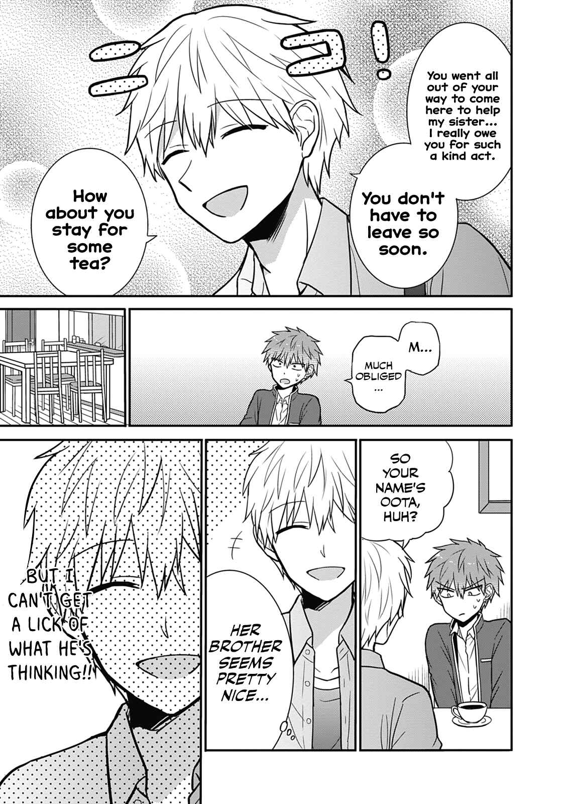 Page 4 Chapter 28 Kao ni Denai Kashiwada-san to Kao ni Deru Oota-kun