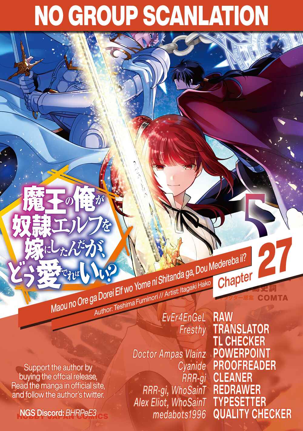 Page 35 Chapter 27 Maou no Ore ga Dorei Elf wo Yome ni Shitanda ga, Dou Medereba Ii?