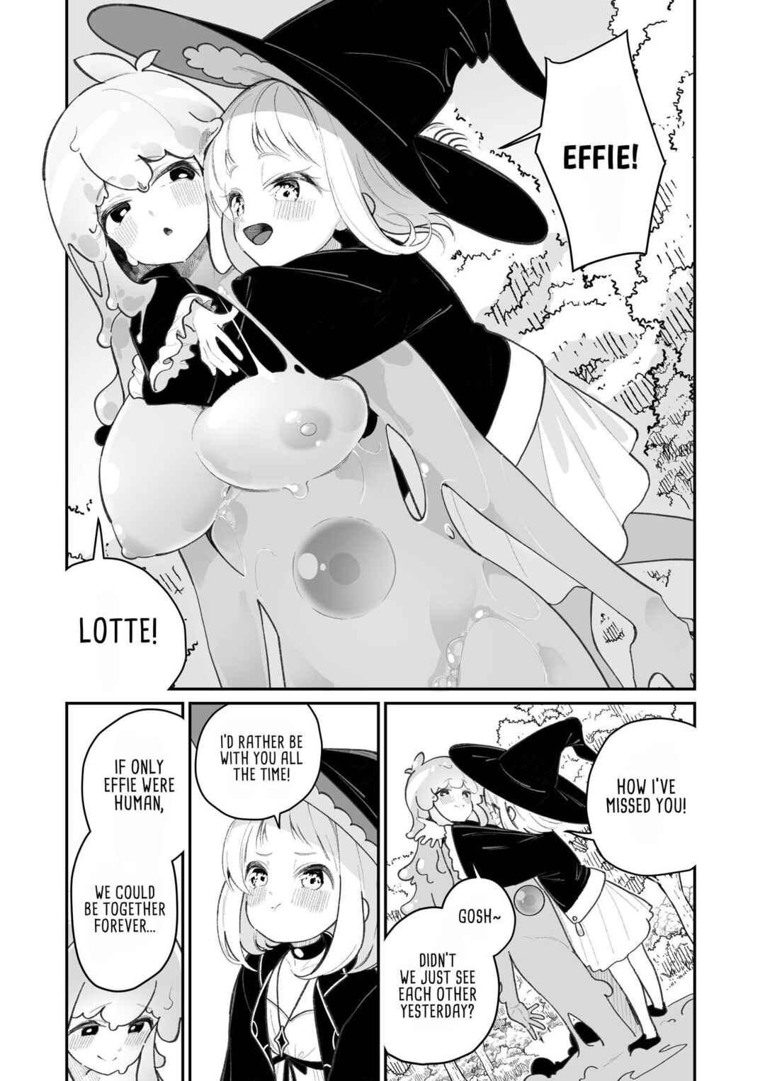 Page 4 Chapter Unknown_d379 Kairoudouketsu no Chigiri Slime Musume to Ichaicha Nurunuru Yuri Ecchi shite Slime-ka suru Loli Mahoutsukai