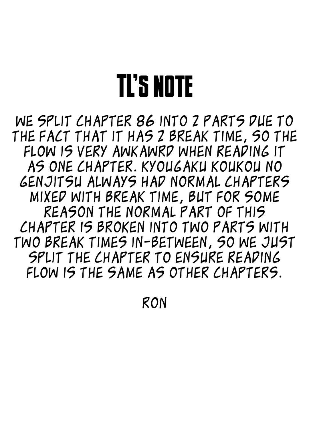 Page 8 Chapter 86.2 Kyougaku Koukou no Genjitsu