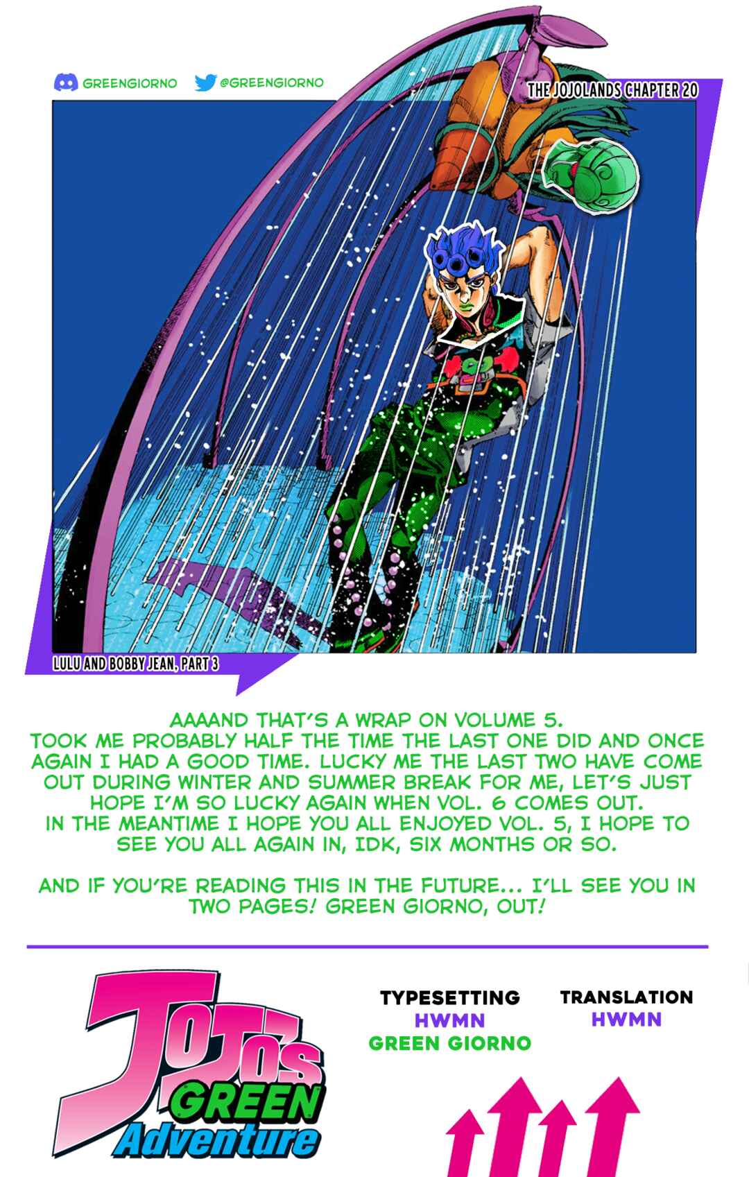 Page 39 Chapter 20 JoJos Bizarre Adventure, Part 9: The JOJOLands (Official Colored)