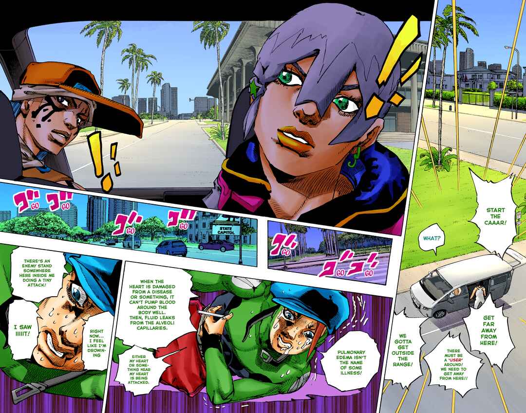 Page 11 Chapter 15 JoJos Bizarre Adventure, Part 9: The JOJOLands (Official Colored)