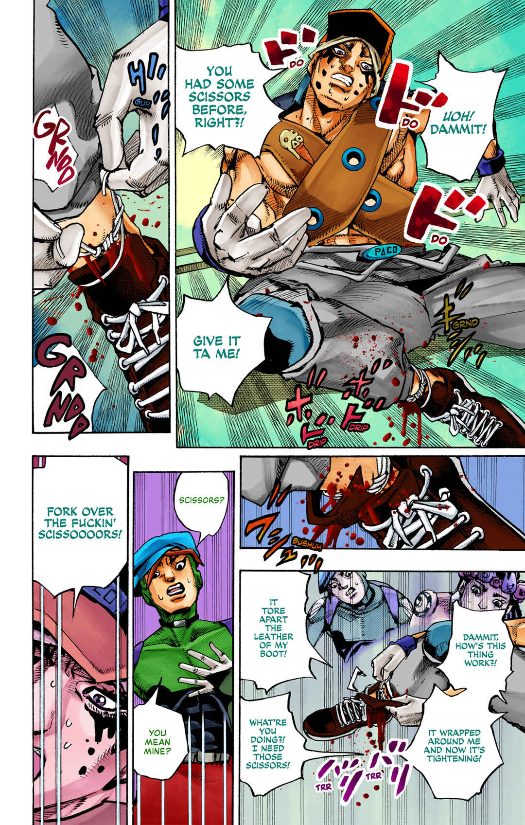Page 3 Chapter 4 JoJos Bizarre Adventure, Part 9: The JOJOLands (Official Colored)