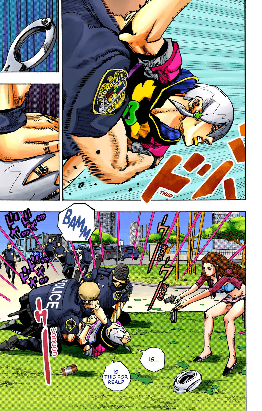 Page 12 Chapter 2 JoJos Bizarre Adventure, Part 9: The JOJOLands (Official Colored)
