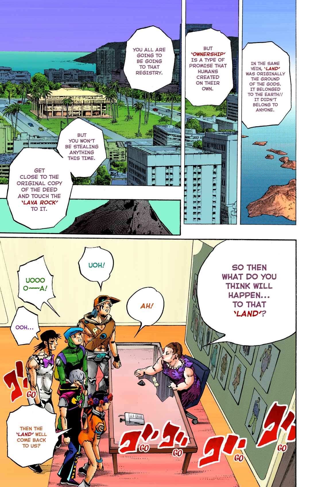 Page 12 Chapter 14 JoJos Bizarre Adventure, Part 9: The JOJOLands (Official Colored)