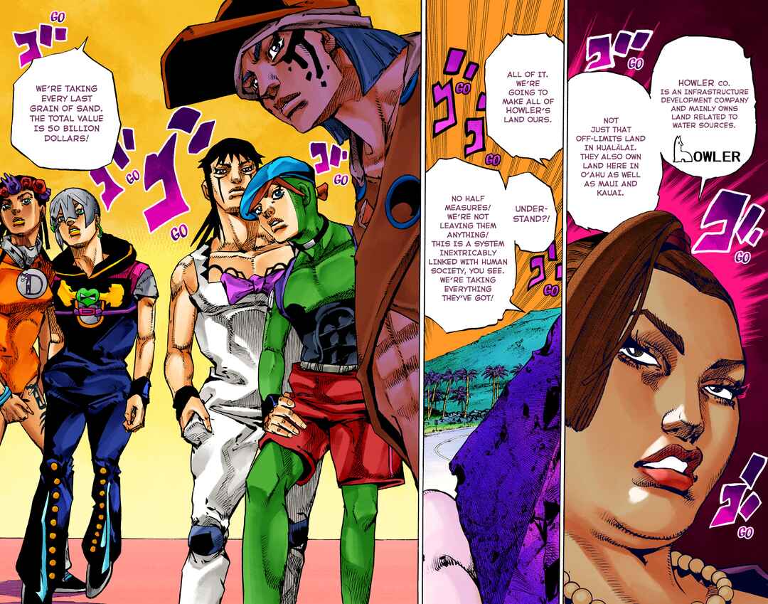 Page 13 Chapter 14 JoJos Bizarre Adventure, Part 9: The JOJOLands (Official Colored)