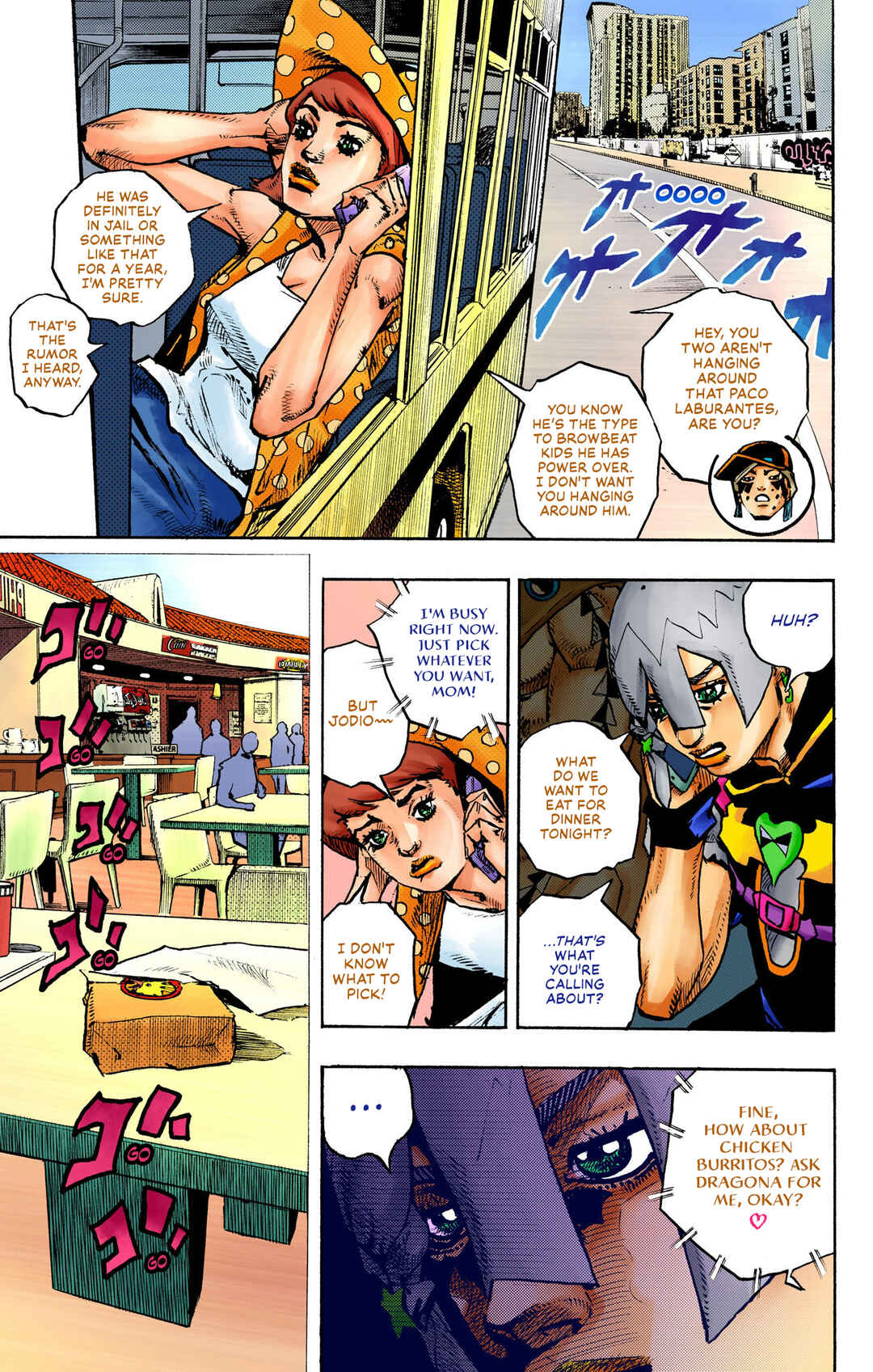 Page 8 Chapter 9 JoJos Bizarre Adventure, Part 9: The JOJOLands (Official Colored)
