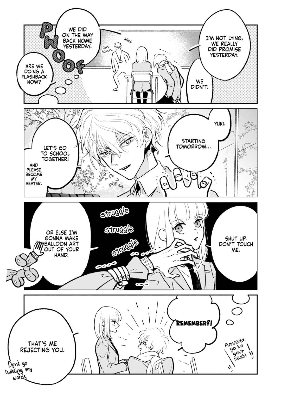 Page 8 Chapter 2 A Boy Sensitive to Cold & a Hard-Boiled Girl