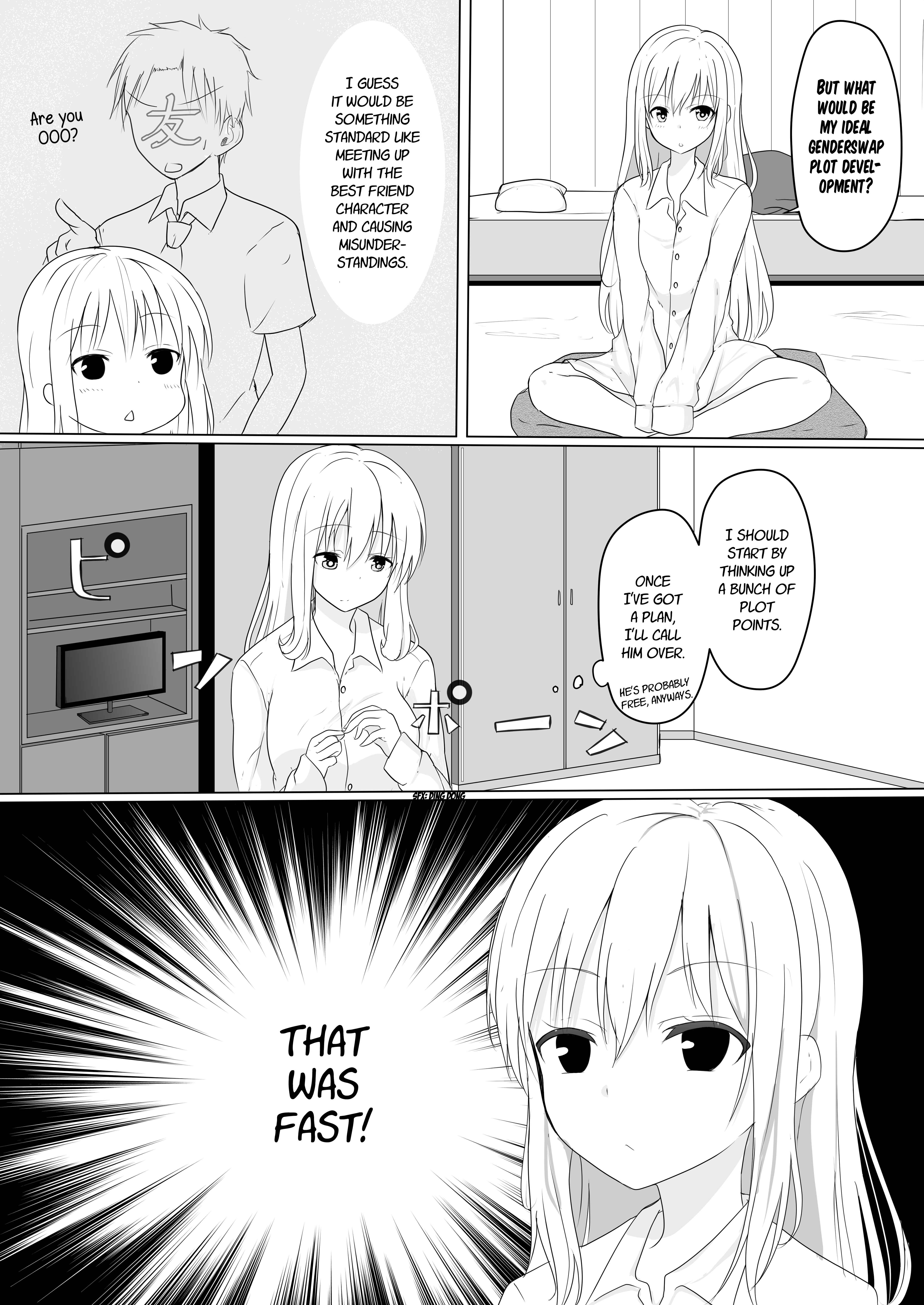 Page 1 Chapter 2 A Boy Who Loves Genderswap Got Genderswapped, so He Acts Out His Ideal Genderswap Girl