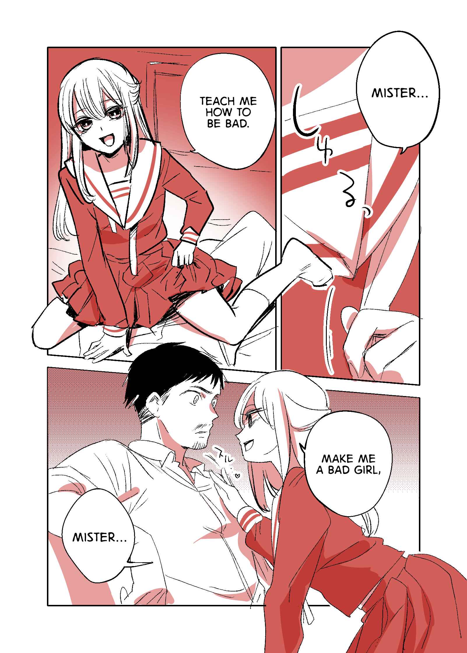 Page 1 Chapter 1 Oji-san ga Joshi●sei ni Warui Koto wo Oshieru