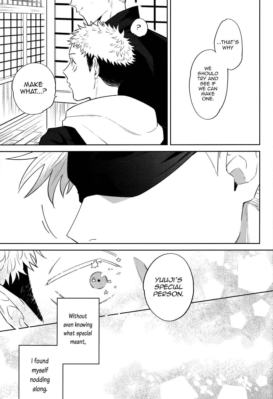 Page 12 Chapter Unknown_77fe Jujutsu Kaisen - Kimi no Tokubetsu ni Naritai (Doujinshi)