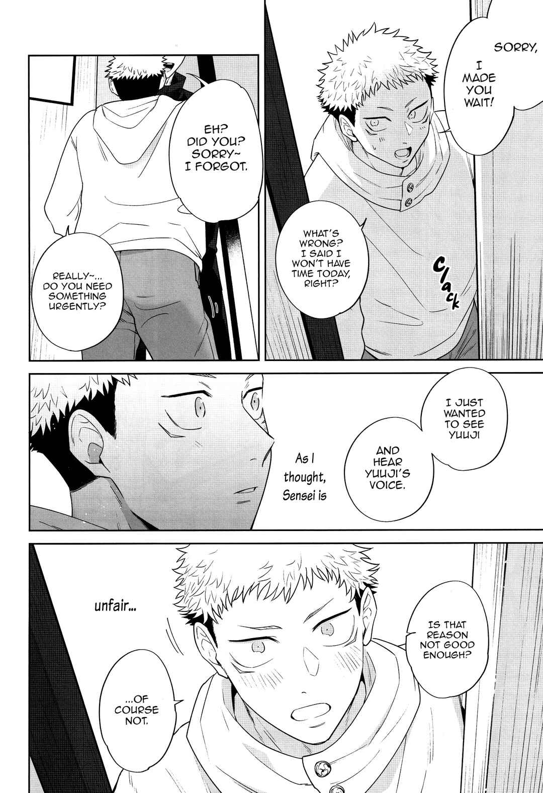 Page 37 Chapter Unknown_77fe Jujutsu Kaisen - Kimi no Tokubetsu ni Naritai (Doujinshi)