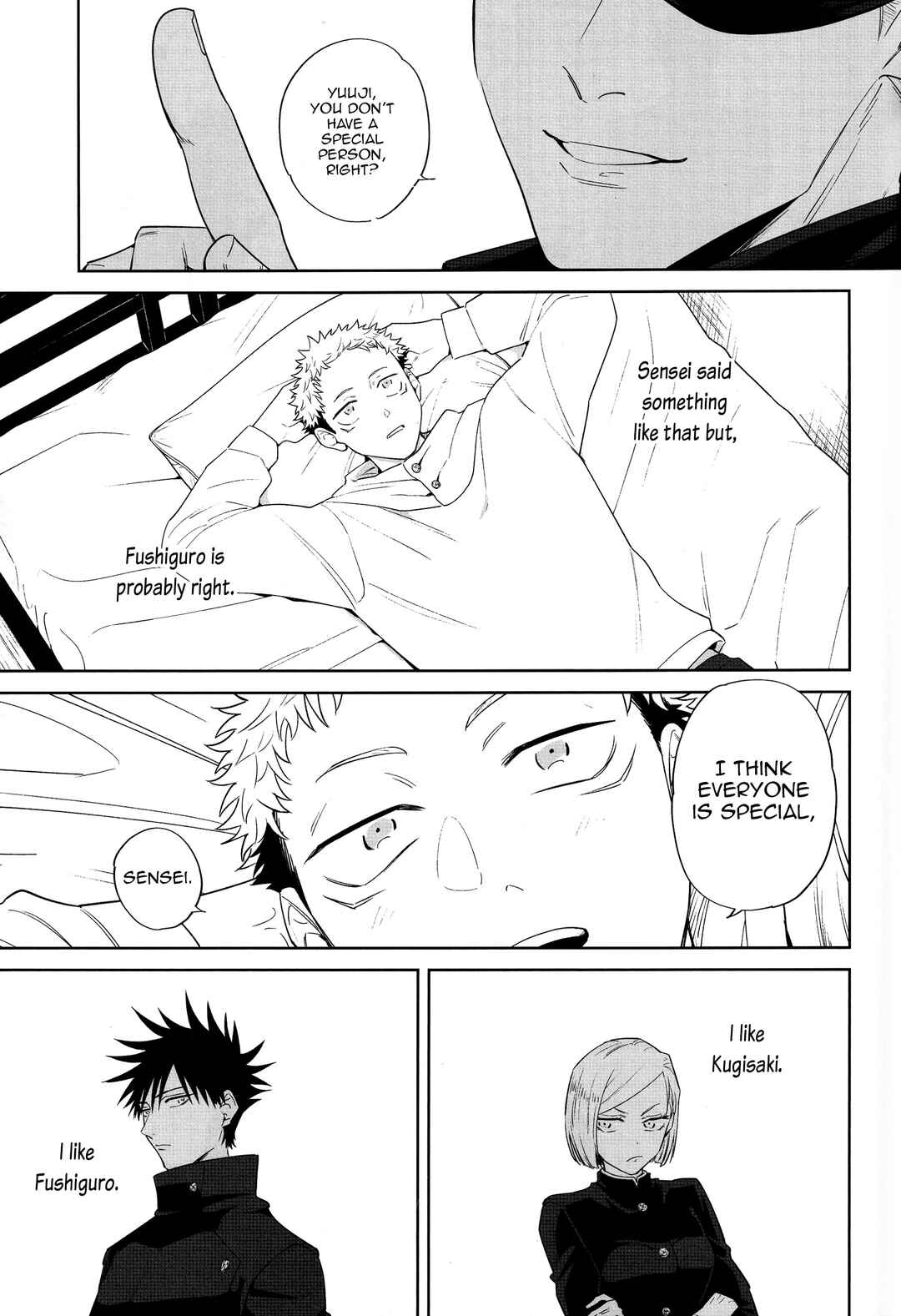 Page 56 Chapter Unknown_77fe Jujutsu Kaisen - Kimi no Tokubetsu ni Naritai (Doujinshi)
