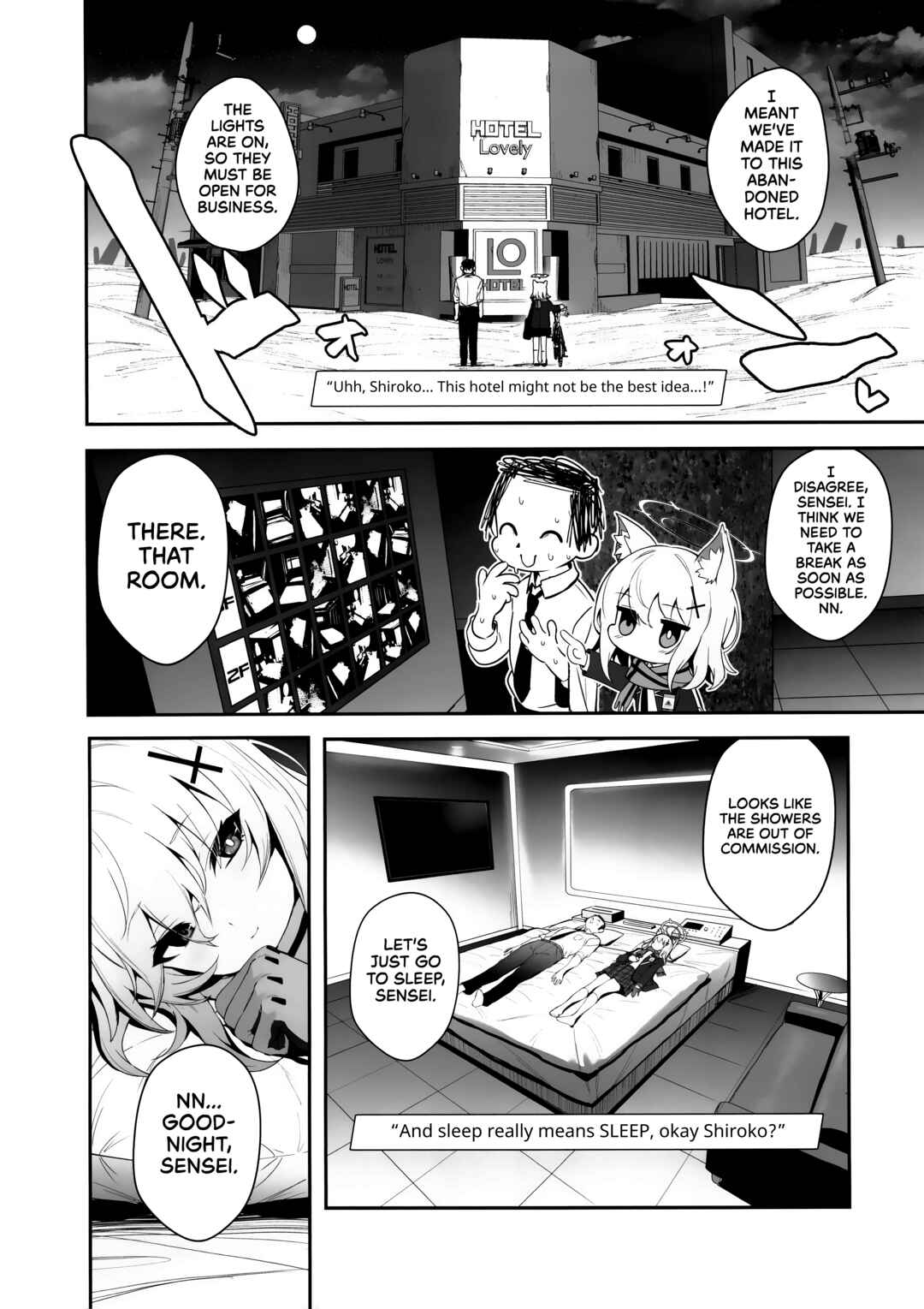 Page 3 Chapter Unknown_8aef Blue Archive - Blyew Archive ~Being Taken To A Love Hotel By An EXTREMELY Horny Shiroko~