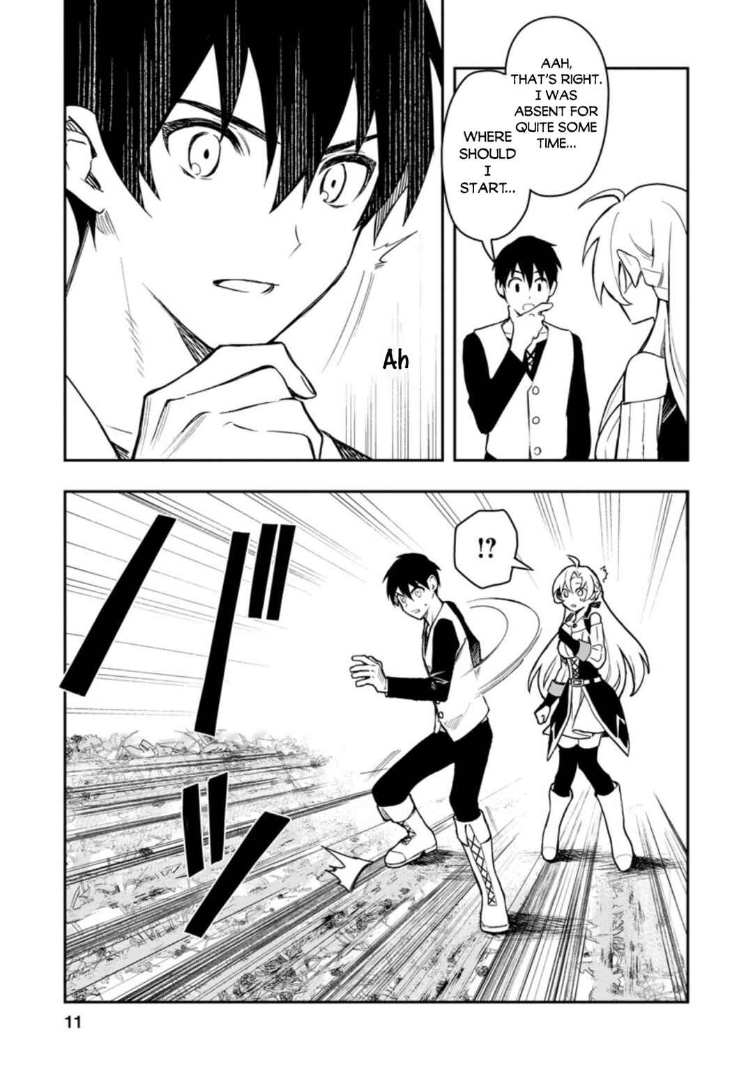 Page 10 Chapter 36.1 Nomin Kanren no Sukiru Bakka Agetetara Nazeka Tsuyoku Natta