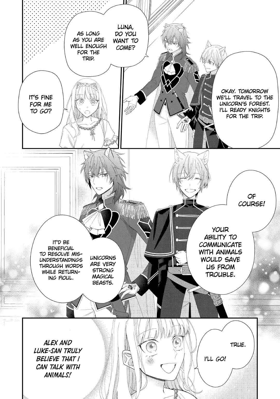 Page 24 Chapter 4 Moto Juui no Reijou wa Konyaku Haki Saremashitaga, Mofumofu-tachi ni Daininkidesu!