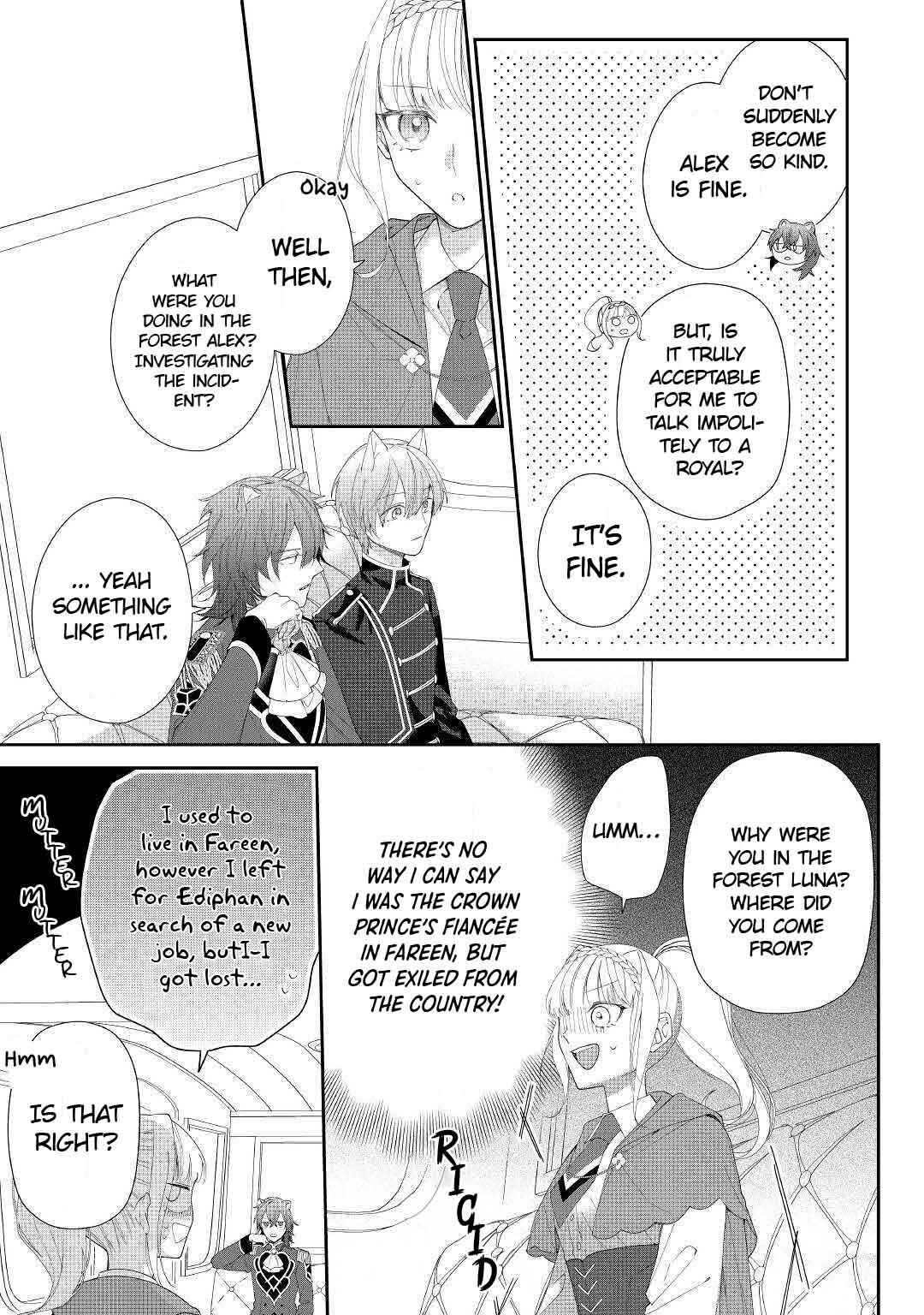 Page 22 Chapter 3 Moto Juui no Reijou wa Konyaku Haki Saremashitaga, Mofumofu-tachi ni Daininkidesu!