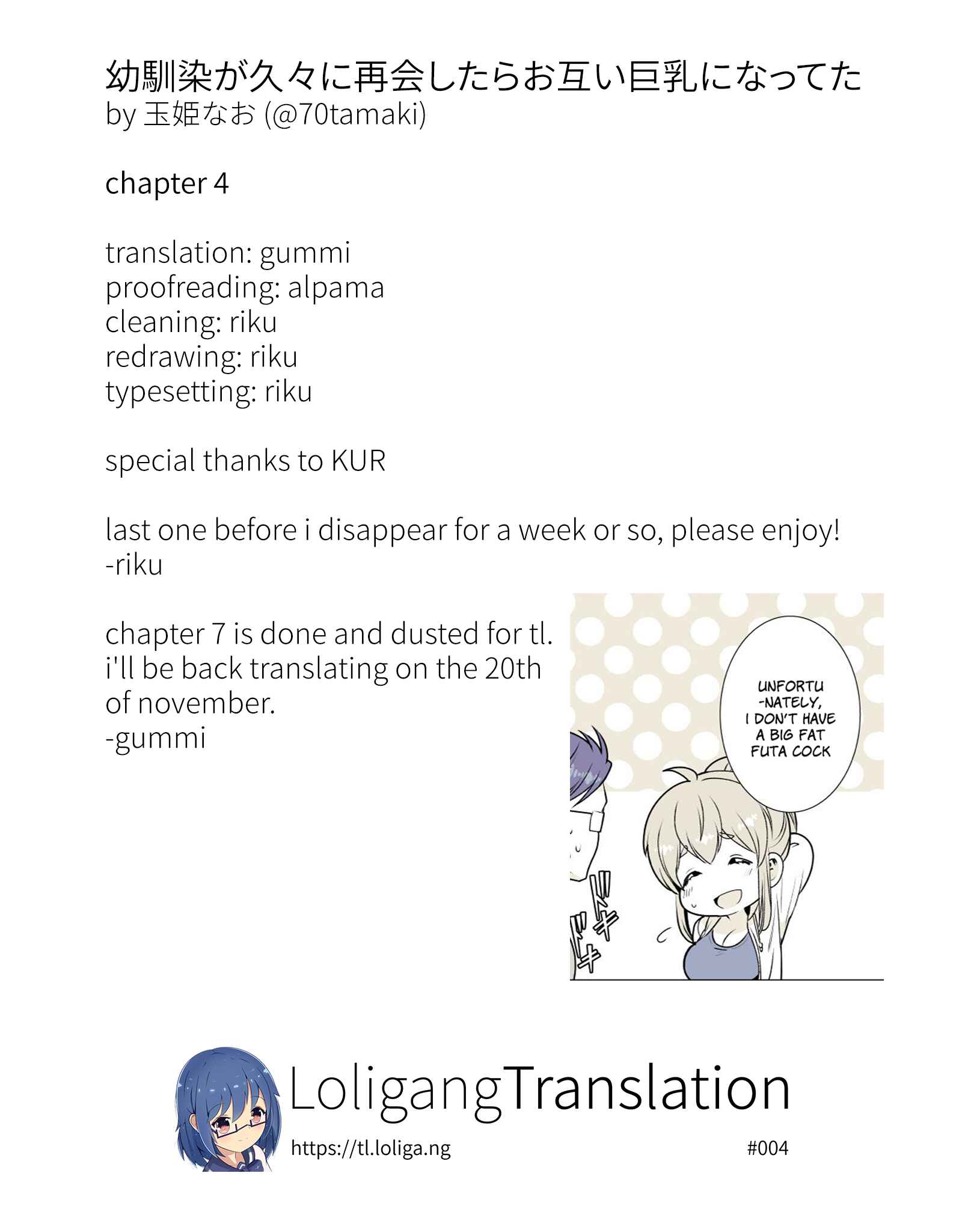 Page 8 Chapter 4 Long-Lost Pals Living Their Breast Life