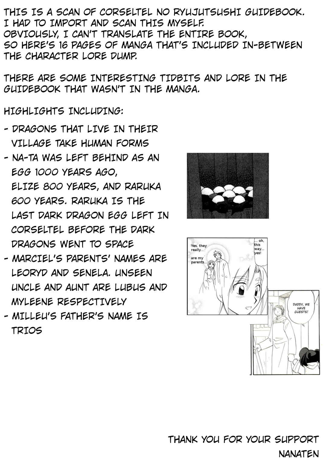 Page 6 Chapter 23.5 The Dragon Master of Corseltel ~The Tale of the Baby Dragon~
