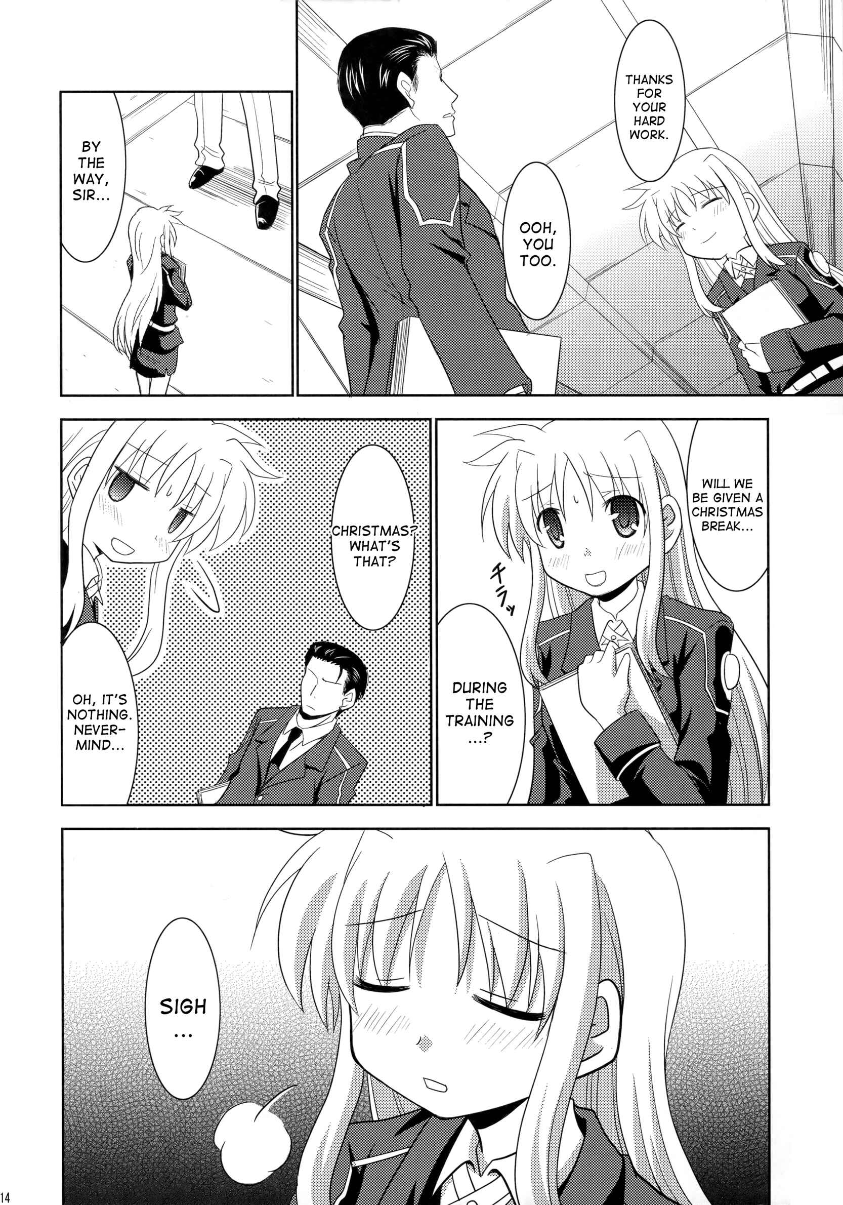 Page 12 Chapter Unknown_8359 Mahou Shoujo Lyrical Nanoha - Christmas Song for You (Doujinshi)