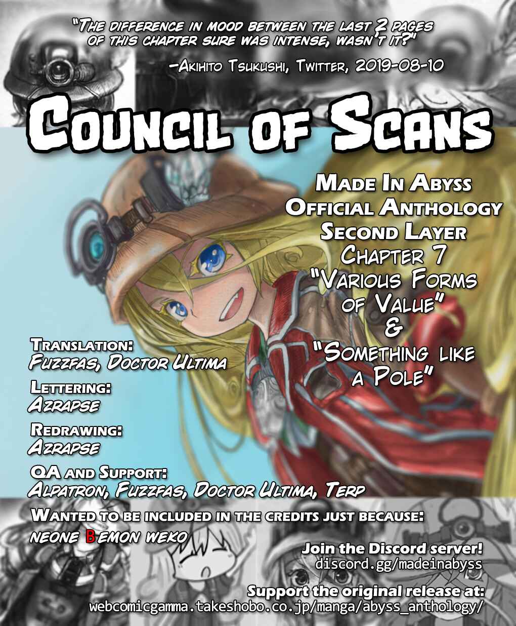 Page 9 Chapter 7 Made in Abyss Official Anthology