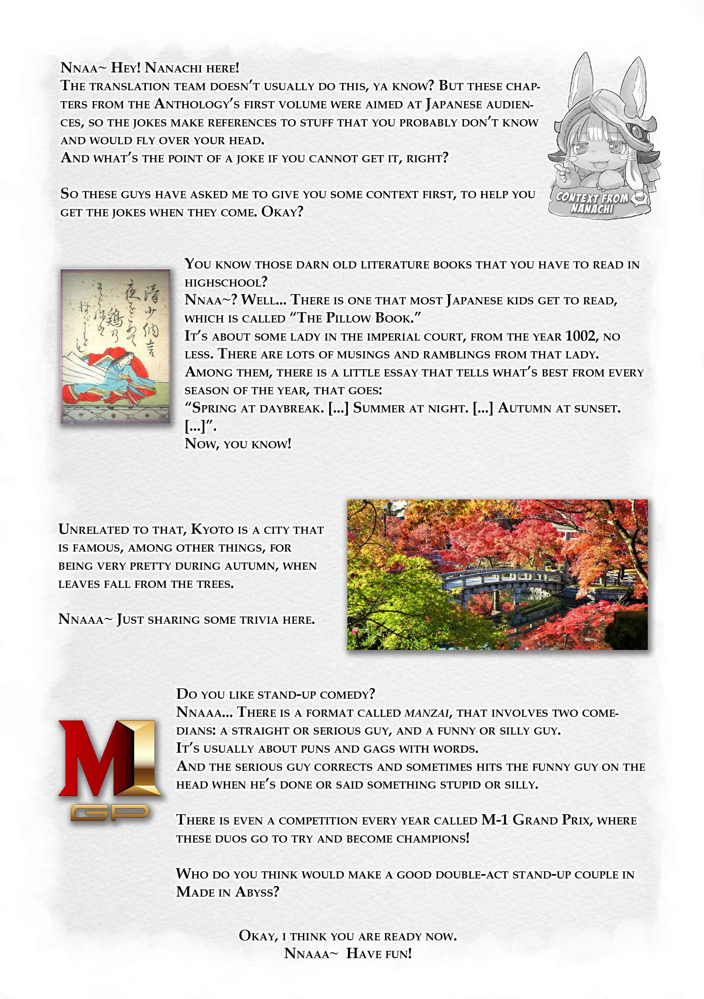 Page 1 Chapter 3 Made in Abyss Official Anthology