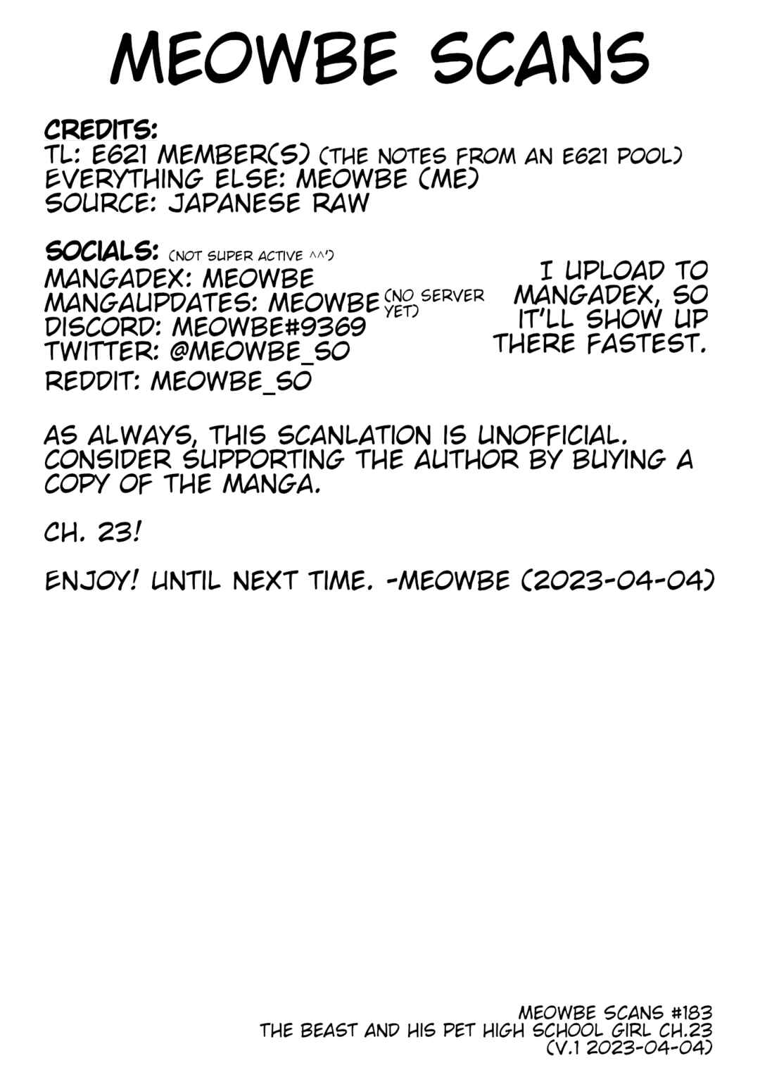 Page 25 Chapter 23 Kainushi Juujin to Petto Joshikousei