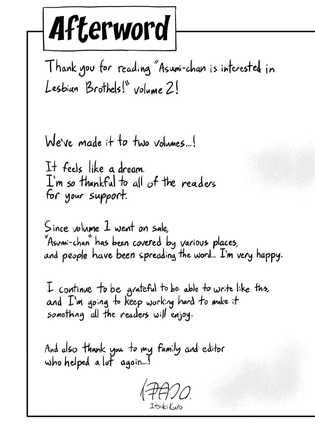 Page 16 Chapter 9.5 Asumi-chan is Interested in Lesbian Brothels!