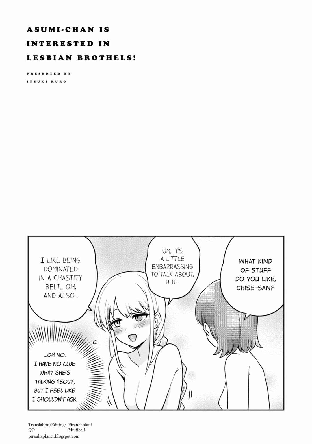 Page 37 Chapter 22 Asumi-chan is Interested in Lesbian Brothels!