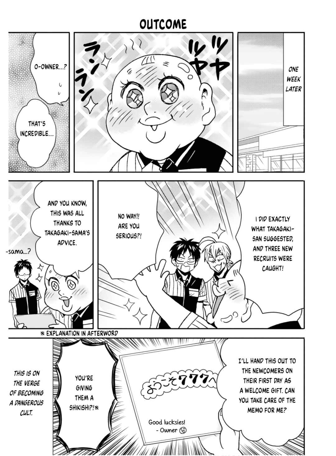 Page 14 Chapter 57 Nietzsche-sensei - Konbini ni, Satori Sedai no Shinjin ga Maiorita