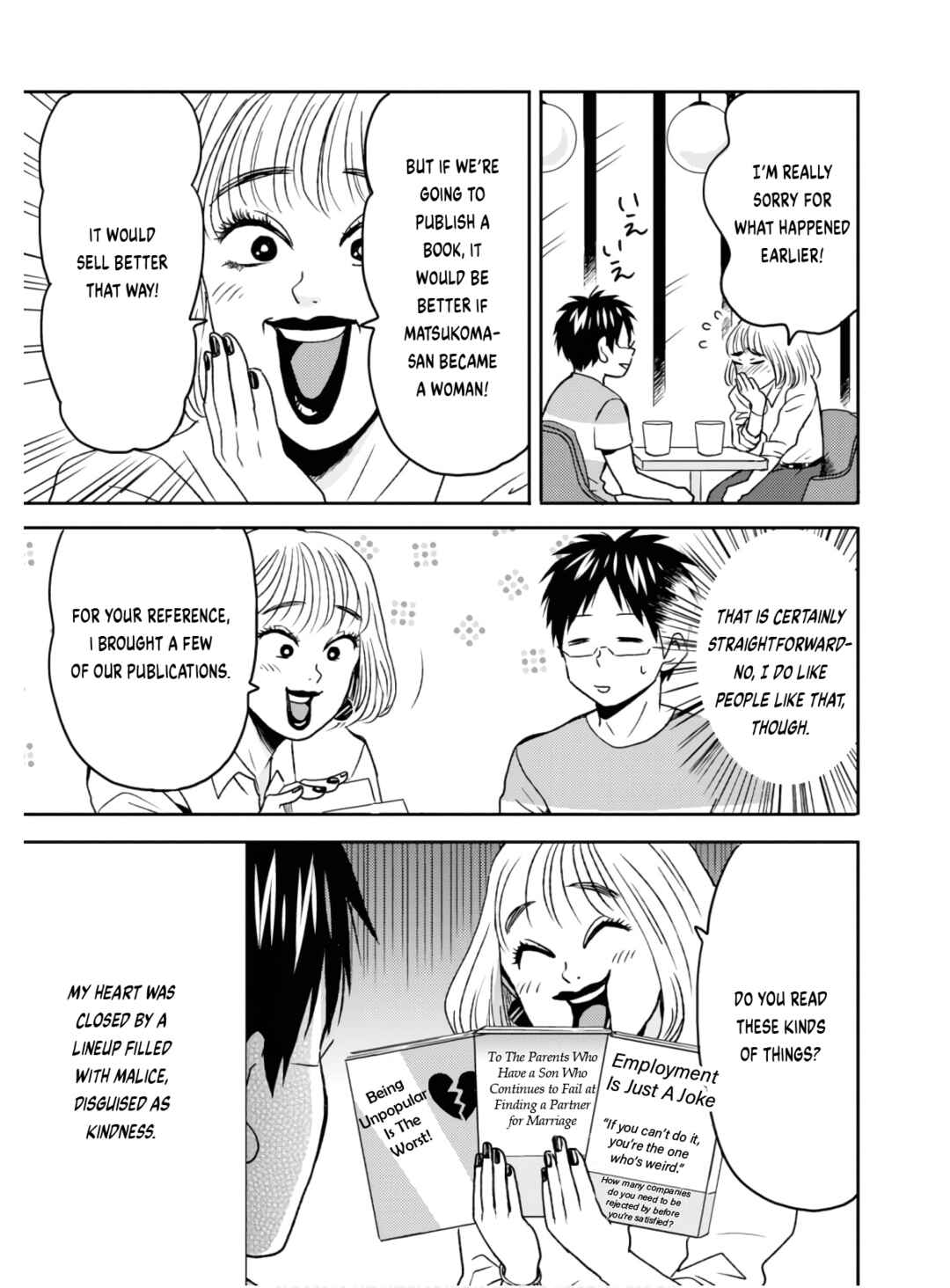 Page 14 Chapter 55 Nietzsche-sensei - Konbini ni, Satori Sedai no Shinjin ga Maiorita