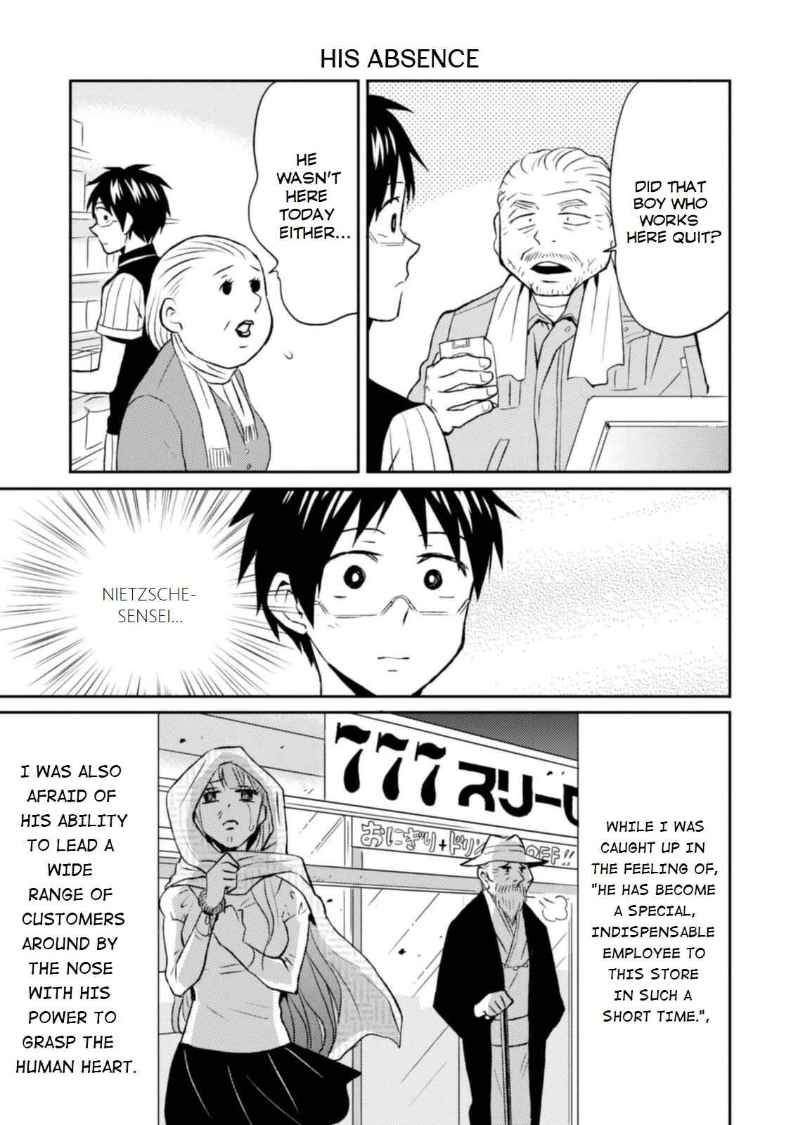 Page 3 Chapter 11 Nietzsche-sensei - Konbini ni, Satori Sedai no Shinjin ga Maiorita