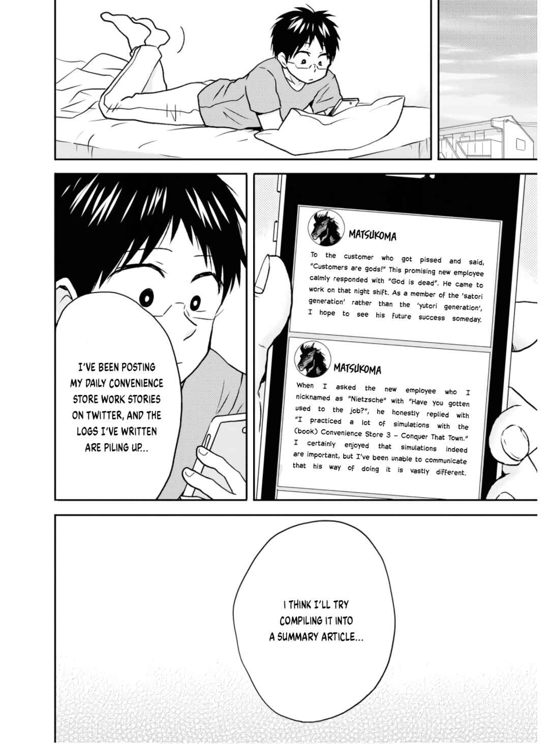 Page 9 Chapter 54 Nietzsche-sensei - Konbini ni, Satori Sedai no Shinjin ga Maiorita
