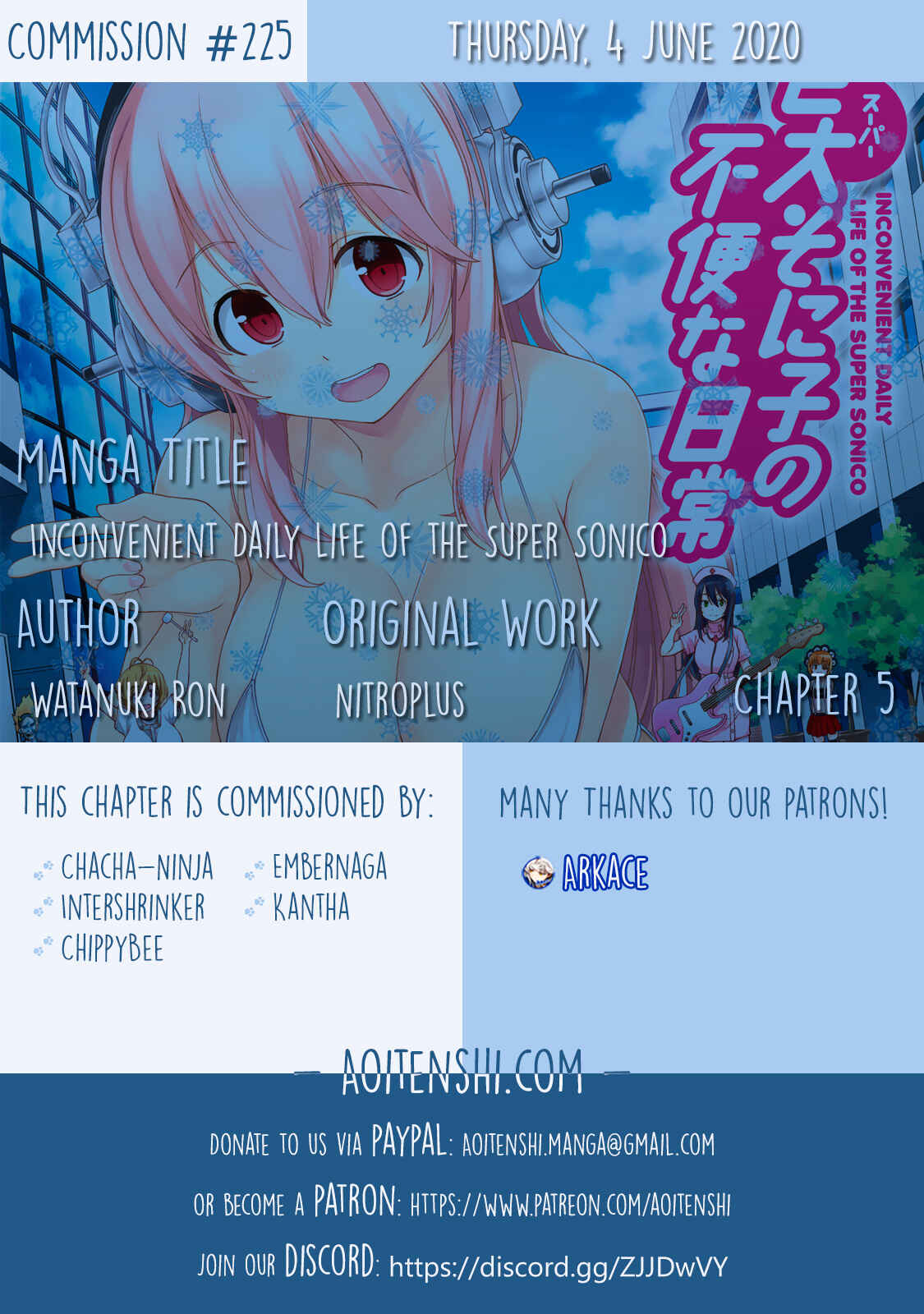 Page 1 Chapter 5 Inconvenient Daily Life of the Super Sonico!!!