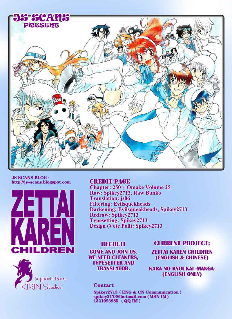 Page 53 Chapter 250 Zettai Karen Children