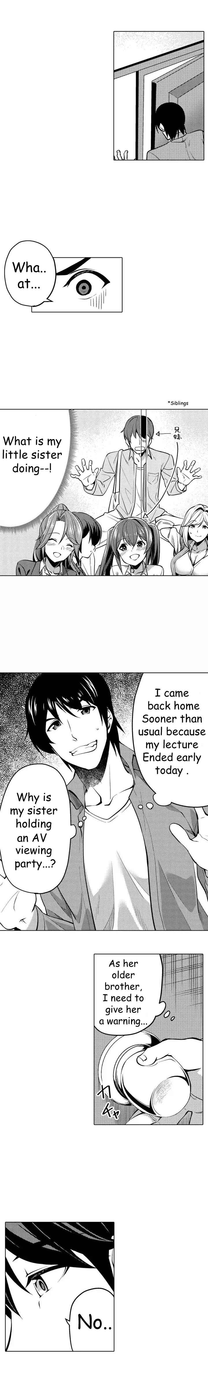 Page 4 Chapter 1 Ii kara Hayaku... Sex shiyo? - AV Kanshou-chuu ni Kossori to Nukedashite Kita Imouto no Tomodachi to...