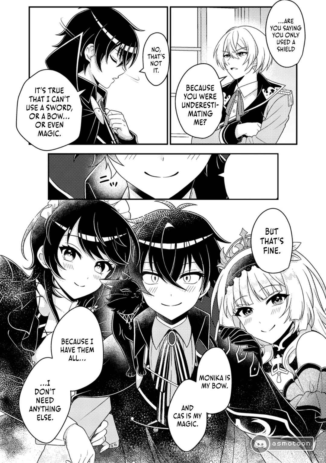 Page 14 Chapter 9 Munou no Akudou Ouji wa Ikinokoritai ~Renai RPG no Akuyaku Mob ni Tensei Shita kedo, Gensaku Mushi shite Saikyou wo Mezasu~
