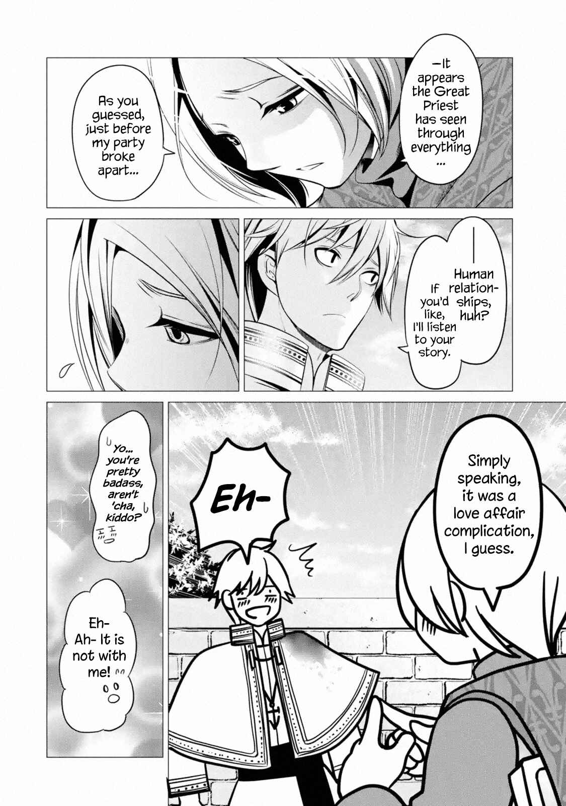 Page 8 Chapter 2.1 Im Working at the Church as a Priest, but I Want to Be Cut Some Slack from the Mutilated Bodies of the Heroes that Keep Getting Sent to Me