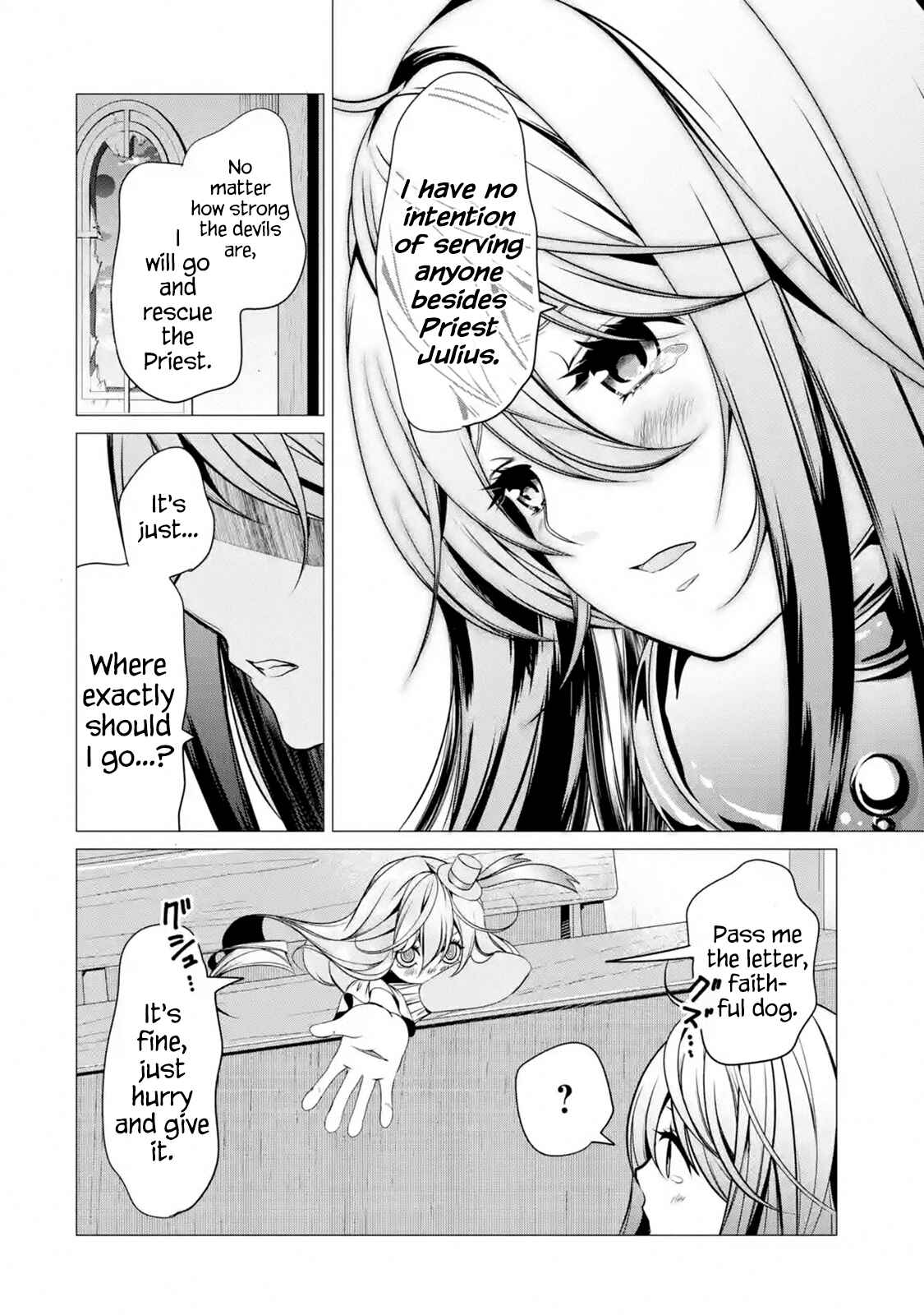 Page 9 Chapter 4.4 Im Working at the Church as a Priest, but I Want to Be Cut Some Slack from the Mutilated Bodies of the Heroes that Keep Getting Sent to Me