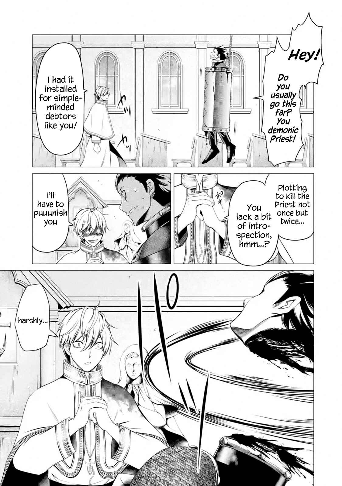 Page 4 Chapter 4.2 Im Working at the Church as a Priest, but I Want to Be Cut Some Slack from the Mutilated Bodies of the Heroes that Keep Getting Sent to Me
