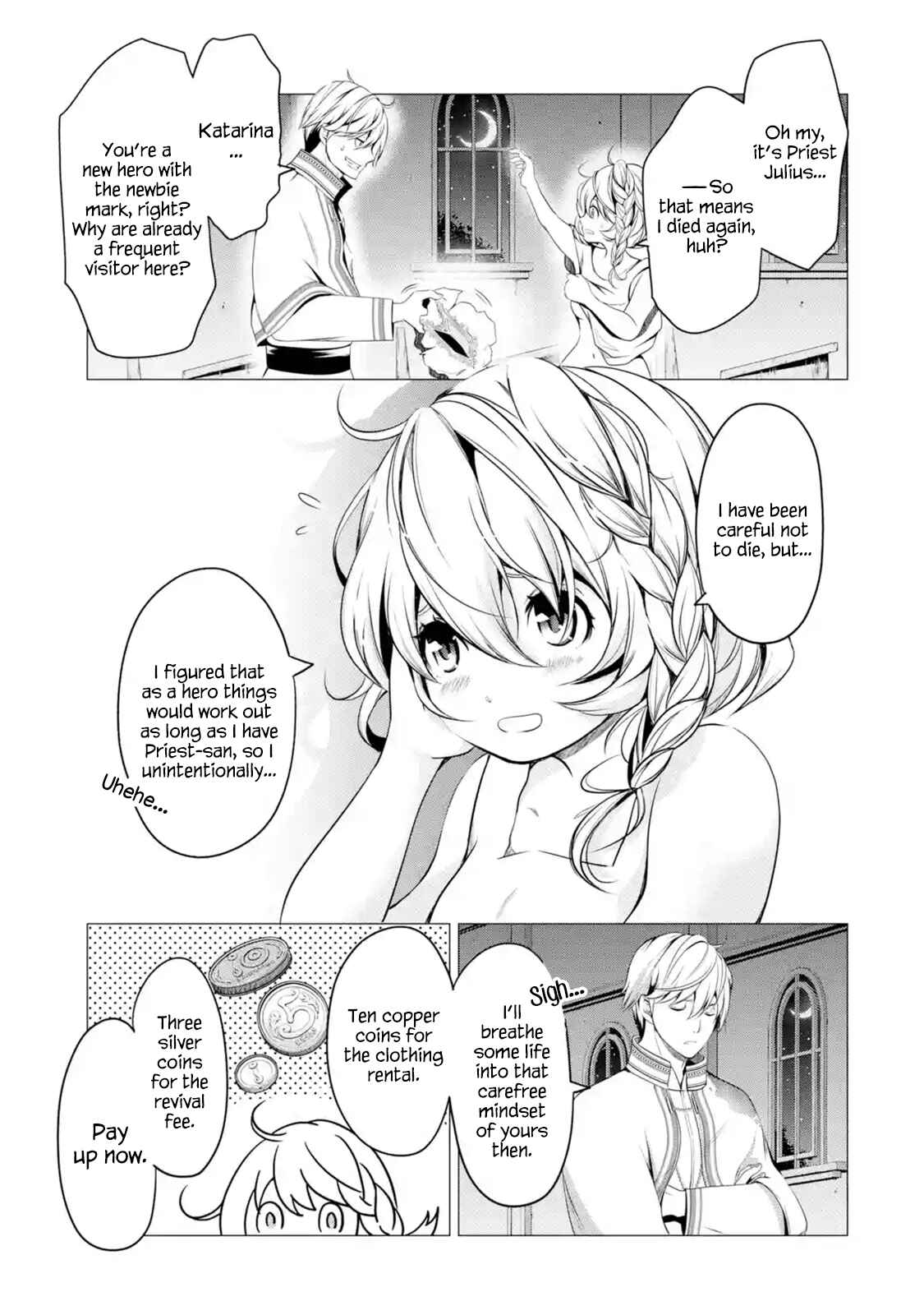 Page 7 Chapter 1.1 Im Working at the Church as a Priest, but I Want to Be Cut Some Slack from the Mutilated Bodies of the Heroes that Keep Getting Sent to Me