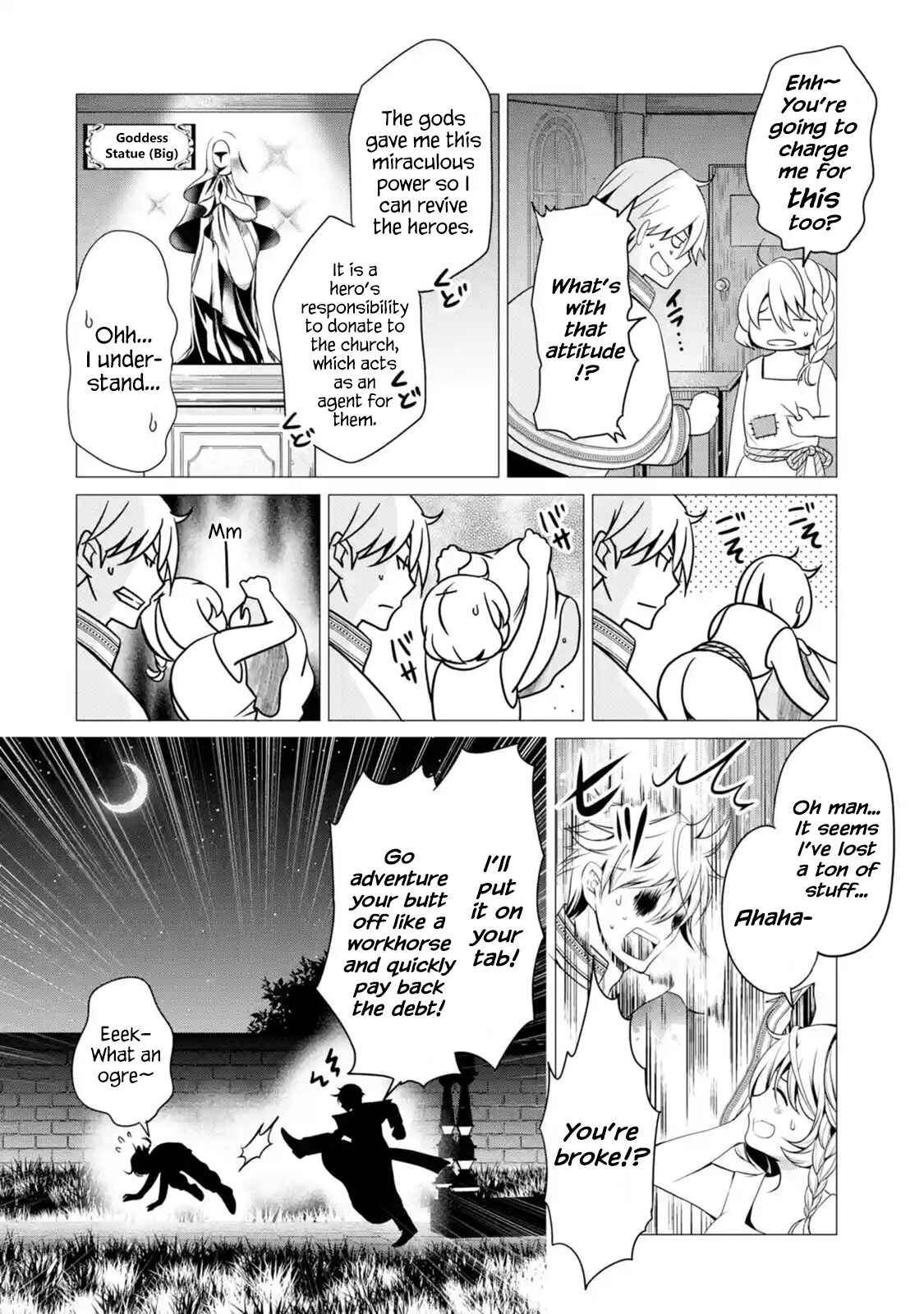 Page 8 Chapter 1.1 Im Working at the Church as a Priest, but I Want to Be Cut Some Slack from the Mutilated Bodies of the Heroes that Keep Getting Sent to Me
