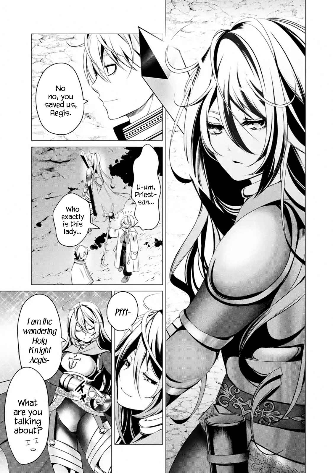 Page 8 Chapter 1.4 Im Working at the Church as a Priest, but I Want to Be Cut Some Slack from the Mutilated Bodies of the Heroes that Keep Getting Sent to Me