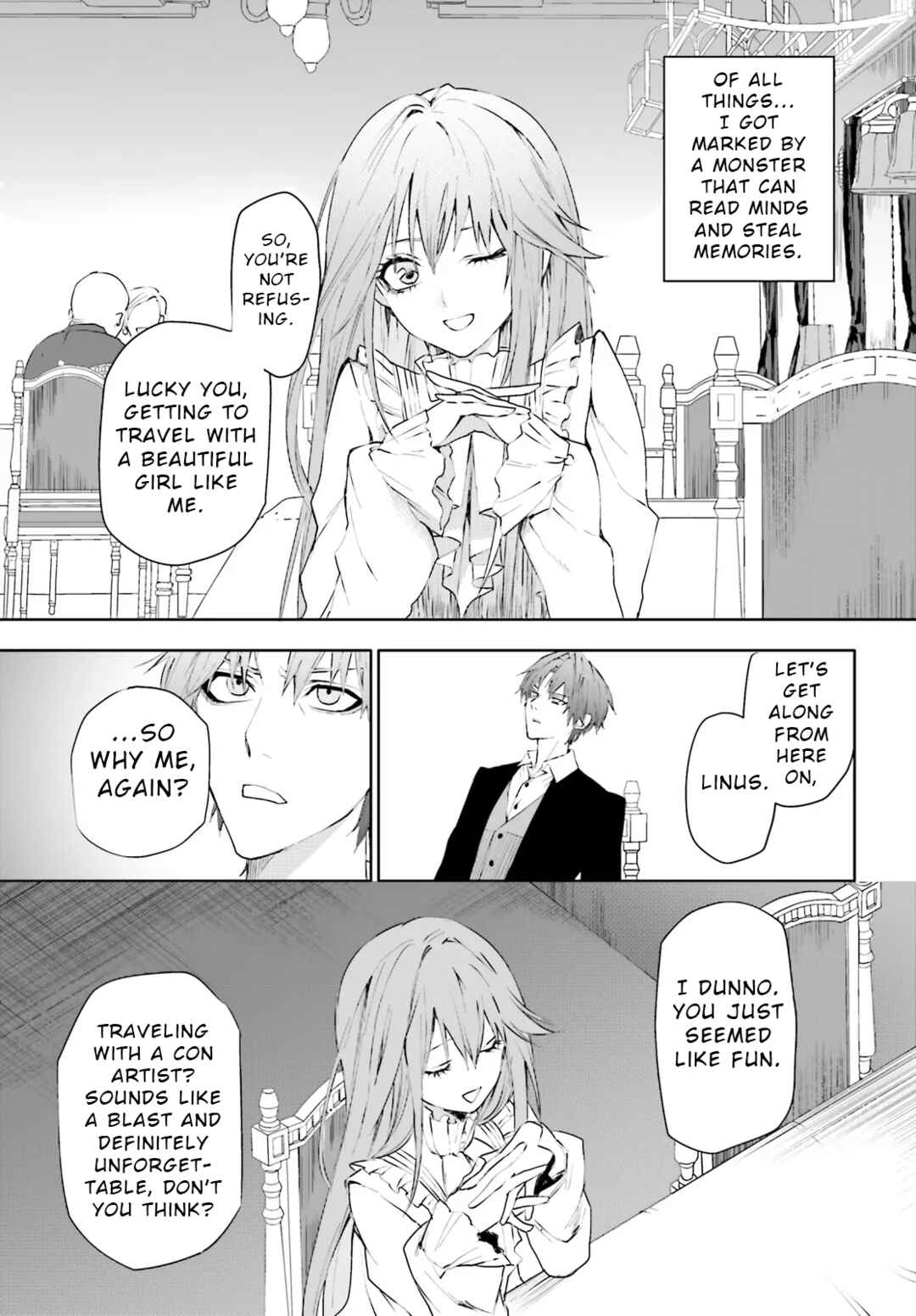Page 7 Chapter 2.1 Masquerade Confidence: The Conman and the Girl’s Masked Journey