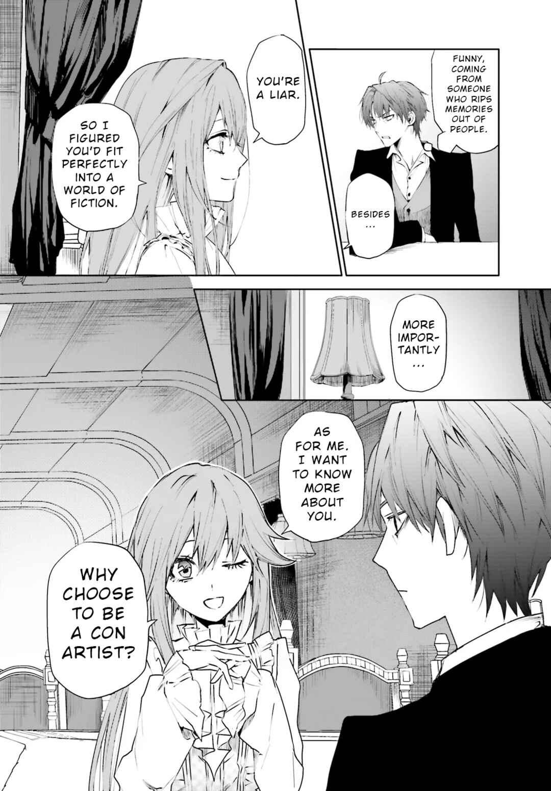 Page 8 Chapter 2.1 Masquerade Confidence: The Conman and the Girl’s Masked Journey