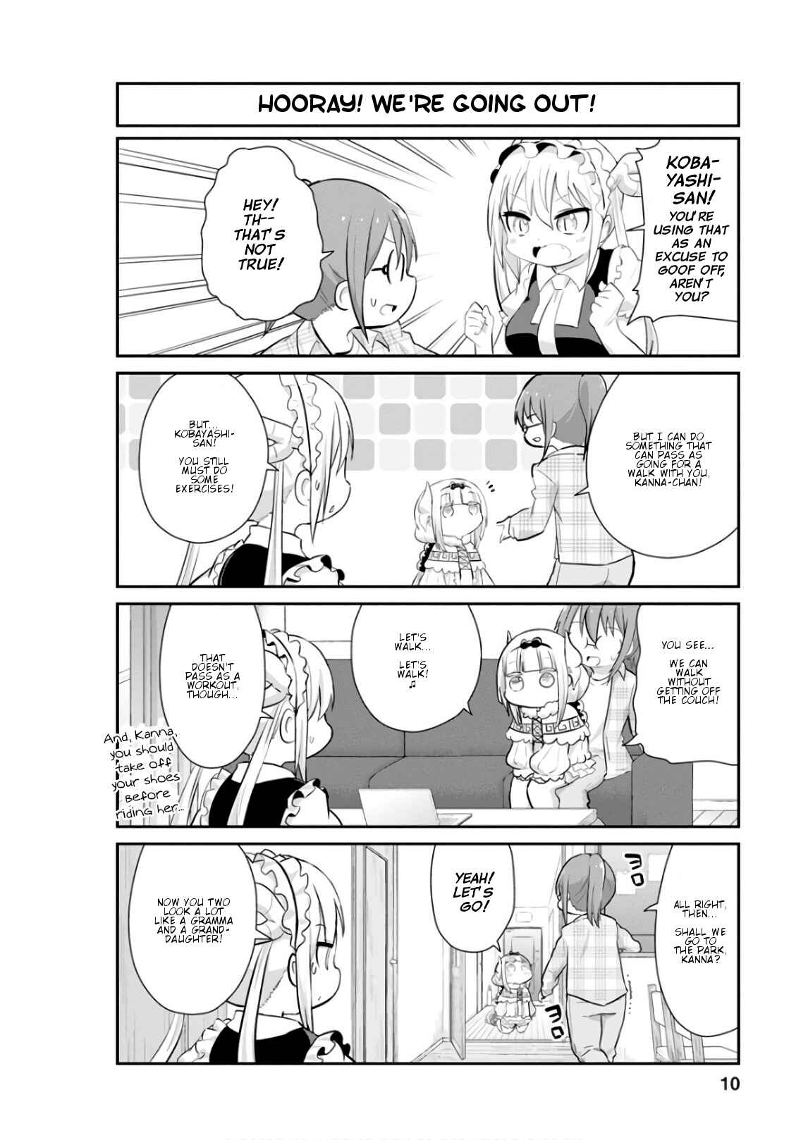Page 10 Chapter 51 Kobayashi-san Chi no Maid Dragon: Kanna no Nichijou