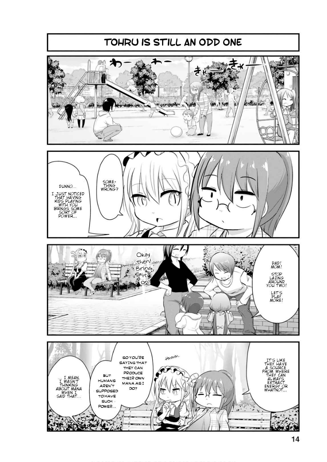 Page 14 Chapter 51 Kobayashi-san Chi no Maid Dragon: Kanna no Nichijou