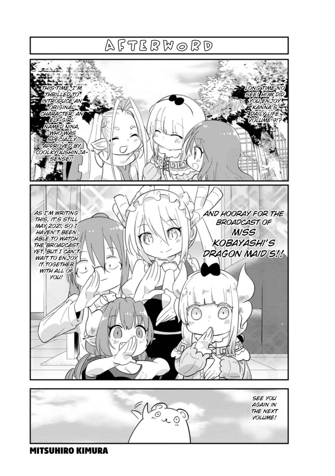 Page 1 Chapter 90.9 Kobayashi-san Chi no Maid Dragon: Kanna no Nichijou