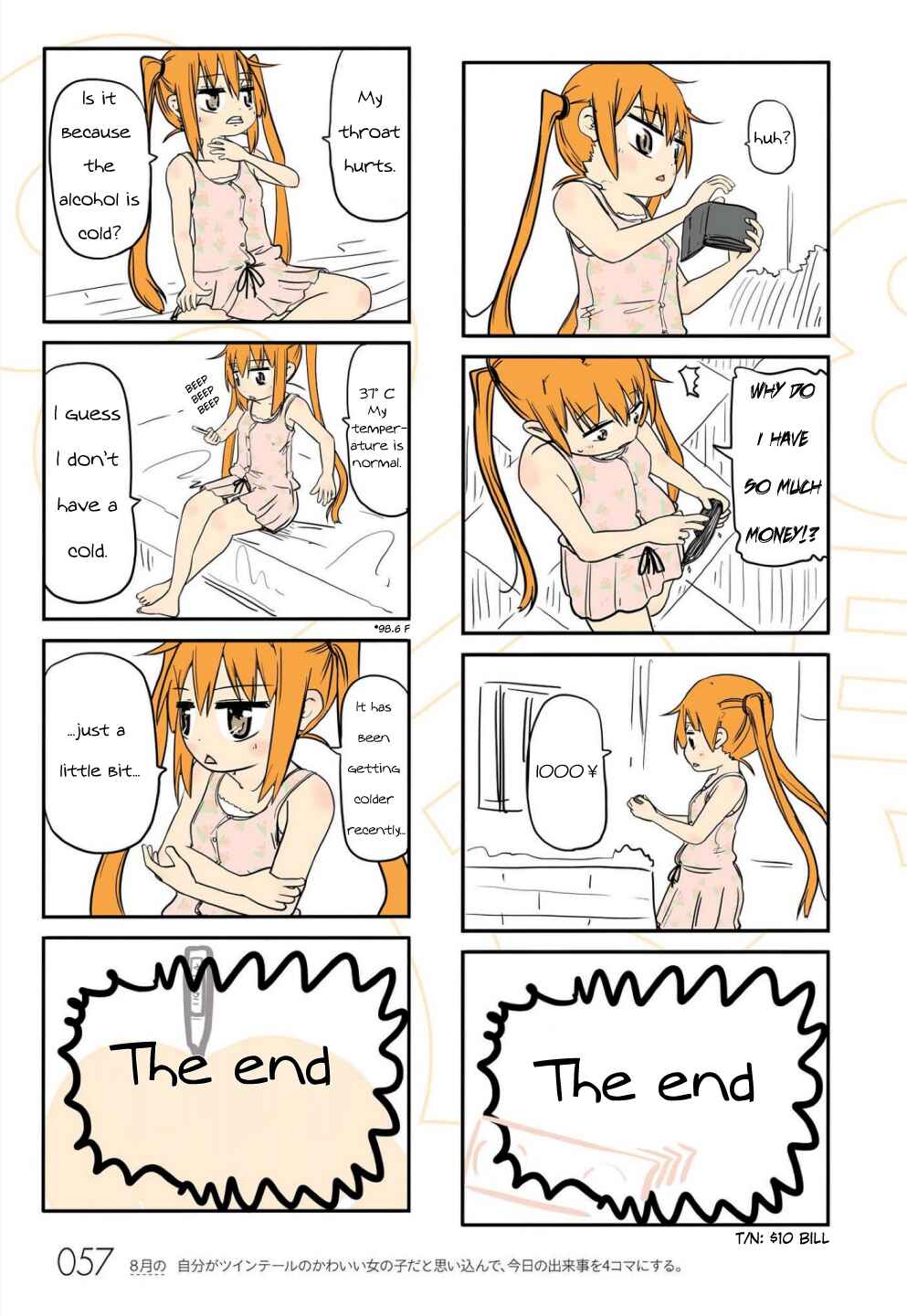 Page 13 Chapter 5 Jibun ga Twintail no Kawaii Onnanoko da to Omoikonde, Kyou no Dekigoto wo 4koma ni Suru